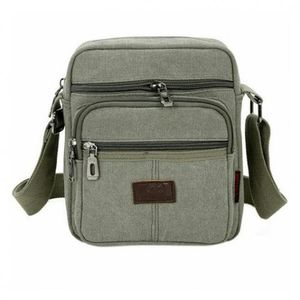 Sac à bandoulière en Canvas pour hommes Zip Casual Travel Messenger Pack