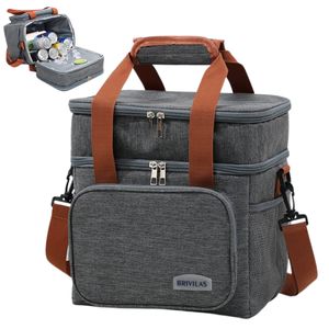 Sac isotherme à double compartiment pour repas, idéal pour les sorties , voyages
