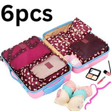 Set de 6 pochettes de rangement voyage pratiques pour organiser vos bagages .