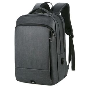Sac à dos d'affaires étanche scolaire + port USB, cartable pour PC 15.6", bag