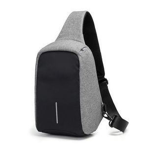 Sac de poitrine anti-vol sac de voyage étanche sac à bandoulière multi-poches
