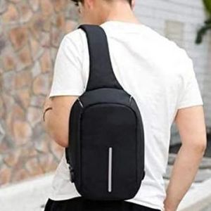 Mini Sac poitrine antivol Bandoulière voyage étanche Sac multi-poches