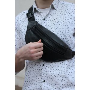 Sac à bandoulière, sac à main, bag d'affaire, crossbody voyage, Banane, en cuir