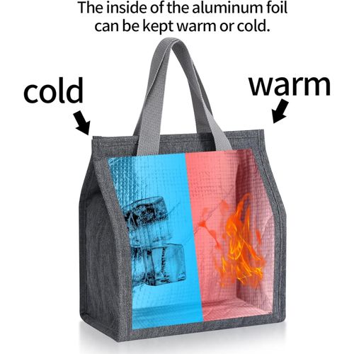 Lunch Sac Isotherme, Bag, Pochette, Conteneur Aliments pour Voyage, Pique-Nique