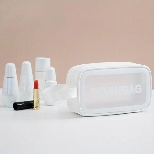 Trousse de Toilette Cosmétiques, Sac de Voyage Transparent Portable de rangement