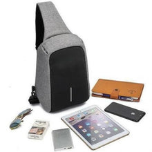 Sac de poitrine anti-vol sac de voyage étanche sac à bandoulière multi-poches