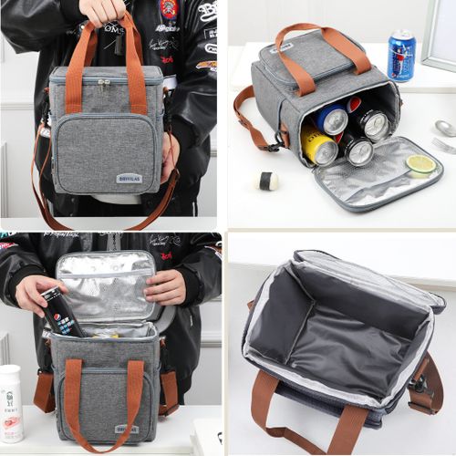 Sac isotherme à double compartiment pour repas, idéal pour les sorties , voyages