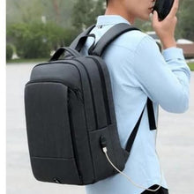 Sac à dos d'affaires étanche scolaire + port USB, cartable pour PC 15.6", bag