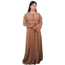 Abaya Noire Femme Moderne – Kimono Long Élégant avec Broderie – Robe Modeste Style Oriental