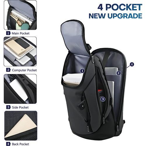 Sac à dos de voyage étanche, bag pour Pc 15,6