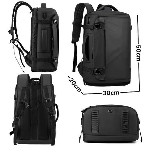 Sac à dos étanche avec port USB, poche PC ,compartiment chaussures pour voyages.