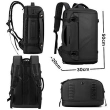 Sac à dos étanche avec port USB, poche PC ,compartiment chaussures pour voyages.