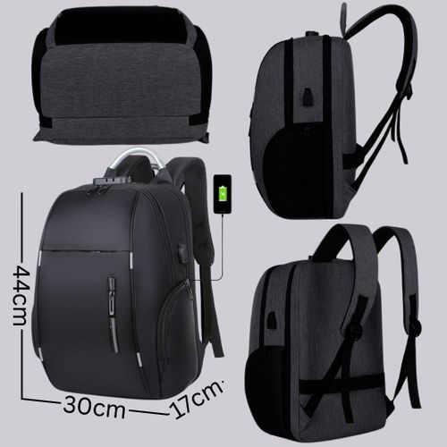 cartable de voyage et Scolaire avec recharge USB et espace de rangement optimisé