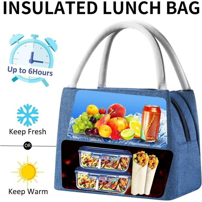 Tasty Food Lunch Sac Isotherme, Bag, Pochette, Conteneur Aliments pour Voyage, Pique-Nique