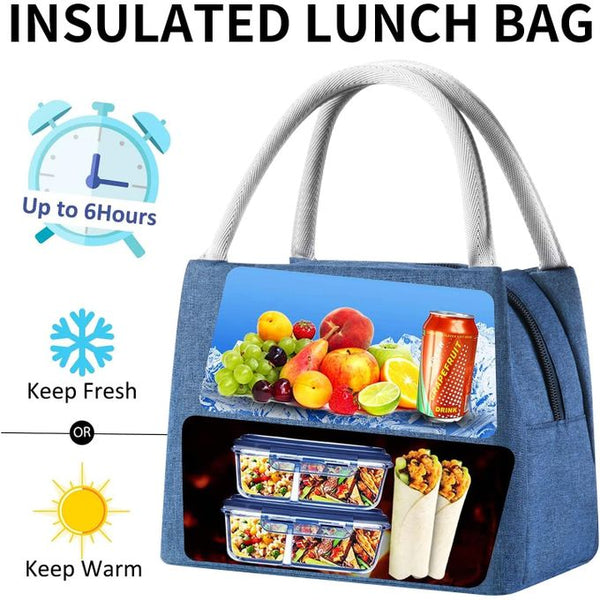 Tasty Food Lunch Sac Isotherme, Bag, Pochette, Conteneur Aliments pour Voyage, Pique-Nique