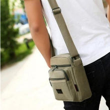 Sac à bandoulière en Canvas pour hommes Zip Casual Travel Messenger Pack