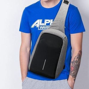 Sac de poitrine anti-vol sac de voyage étanche sac à bandoulière multi-poches