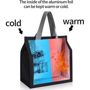 Lunch Sac Isotherme, Bag, Pochette, Conteneur Aliments pour Voyage, Pique-Nique