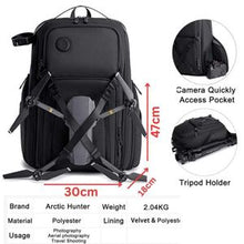 Sac à dos Arctic Hunter, caméra, photographie, PC en Oxford imperméable