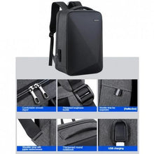 Sac à dos scolaire pour PC 15.6" multifonction antivol voyage, backpack d'école