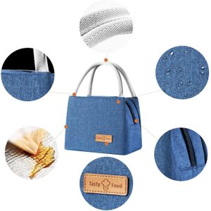 Tasty Food Lunch Sac Isotherme, Bag, Pochette, Conteneur Aliments pour Voyage, Pique-Nique