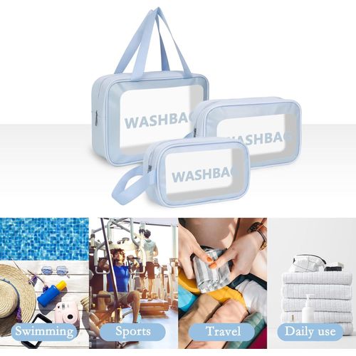3PCS Trousses de Maquillage, Toilettes, Sac Cosmétique de Voyage, Bag Grande