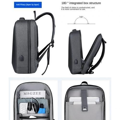 Sac à dos scolaire pour PC 15.6" multifonction antivol voyage, backpack d'école