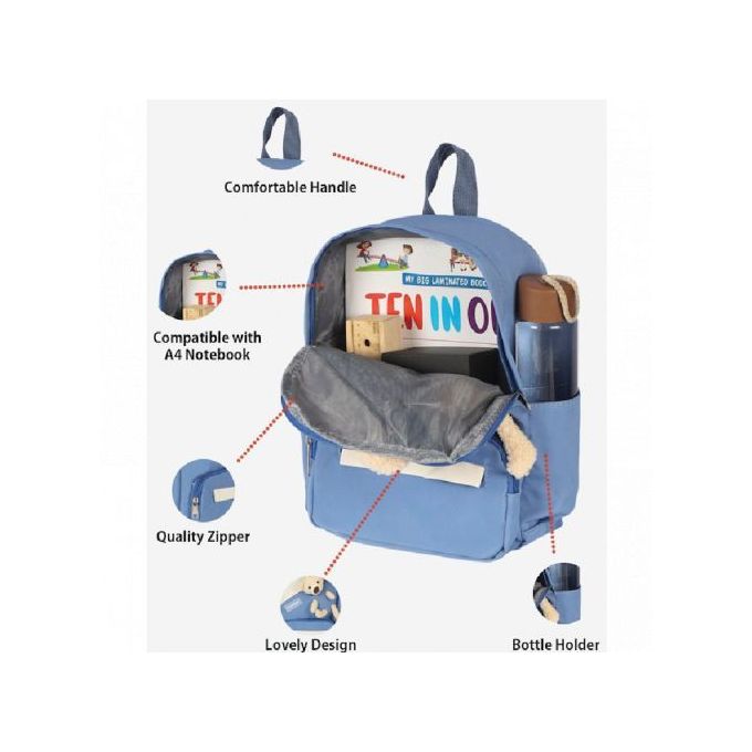 Sac à dos enfant avec applique poupée Cartable pour école