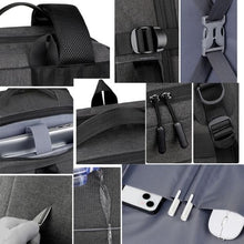 Sac à dos anti-vol avec port USB et capacité pour ordinateur jusqu'à 15,6 pouces
