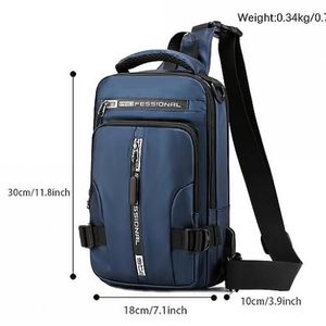 Sac à bandoulière poitrine Fanny Packs bandoulière voyage sport Hommes femmes