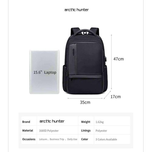 Sac à dos Arctic Hunter, PC, grande capacité, voyage en Oxford