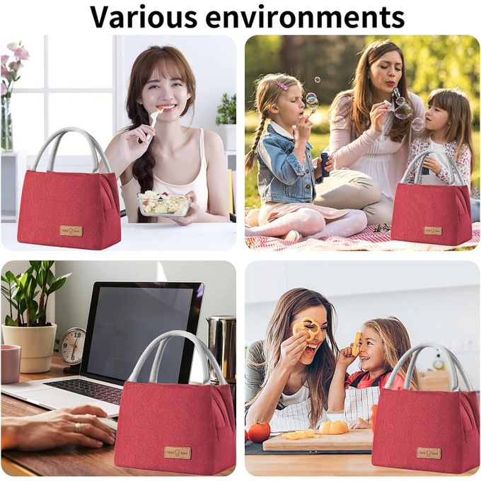 Tasty Food Lunch Sac Isotherme, Bag, Pochette, Conteneur Aliments pour Voyage, Pique-Nique