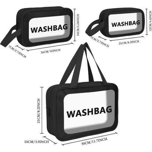 3PCS Trousses de Maquillage, Toilettes, Sac Cosmétique de Voyage, Bag Grande