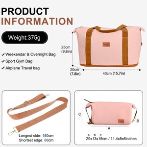 Sac de voyage spacieux , compact, parfait pour tous les usages ,multifonctionnel