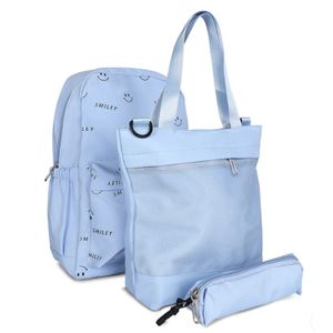 4PCS cartable : sac à dos + sac à main + sac à bandoulière + trousse, Mallette