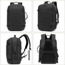 Sac à dos d'affaires USB multifonctionnel étanche voyage sac à dos pour pc -noir