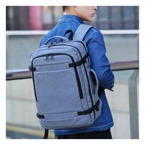 Sac à dos d'affaires USB multifonctionnel étanche voyage sac à dos pour pc -noir
