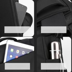 Sac à dos étanche avec port USB, poche PC ,compartiment chaussures pour voyages.