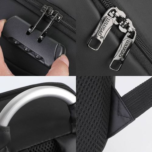 Sac à dos PC antivol + serrure USB, bag d'affaire, cartable de voyage, scolaire