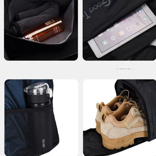 Sac à bandoulière de voyage imperméable et résistant, rangement pour chaussures