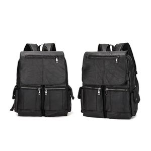 Sac à dos en cuir pour pc, cartable antivol, Sac d'affaire, backpak de voyage