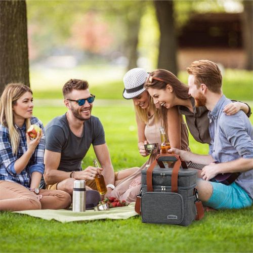 Sac isotherme à double compartiment pour repas, idéal pour les sorties , voyages