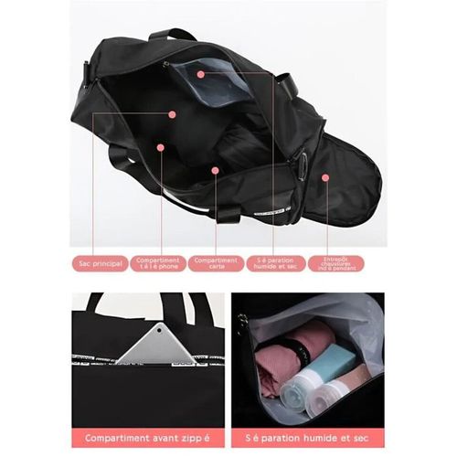 Sac à Main de sport, Sac à bandoulière pour Gym, bag Vêtements, voyage,fitness