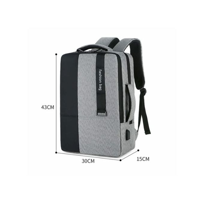 Fashion Bag Sac à dos à glissière, cartable en polyester de grande capacité scolaire, voyage
