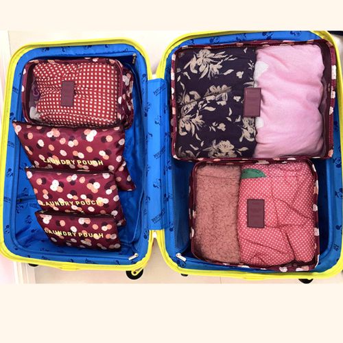 Set de 6 pochettes de rangement voyage pratiques pour organiser vos bagages .