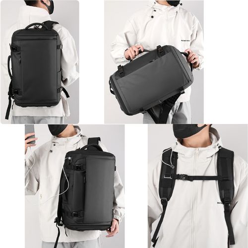 Sac à dos étanche avec port USB, poche PC ,compartiment chaussures pour voyages.