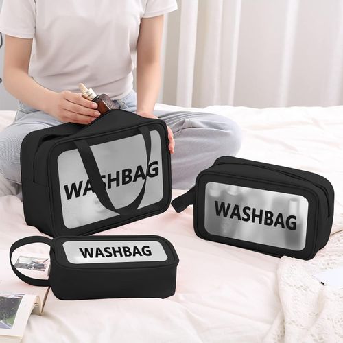 3PCS Trousses de Maquillage, Toilettes, Sac Cosmétique de Voyage, Bag Grande