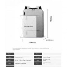 Sac à dos de voyage, bag d'affaires + port USB, cartable pour PC, sac scolaire