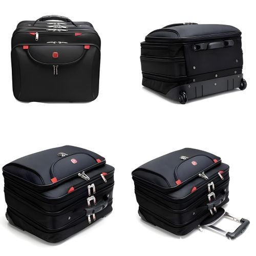 Bagage cabine à roulettes, spacieux,pratique, idéal pour les voyages d'affaires.