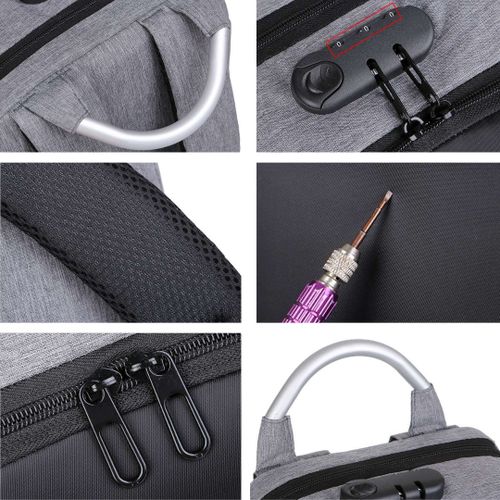 cartable de voyage et Scolaire avec recharge USB et espace de rangement optimisé